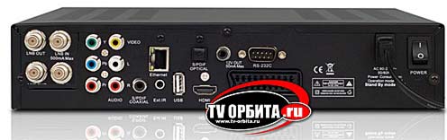 GLOBO 9600 Prima (DVB-S2/DVB-T) - фото задней панели